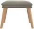 vidaXL Polsterhocker 45x29,5x35cm, Samt, hellgrau (341435)