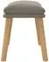 vidaXL Polsterhocker 45x29,5x35cm, Samt, hellgrau (341435)