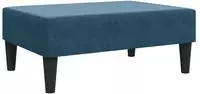 vidaXL Fu&szlig;hocker Blau 77x55x31 cm Samt