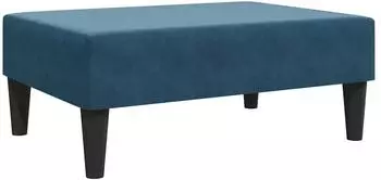 vidaXL Fußhocker blau 77x55x31cm, Samt (379556)