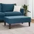 vidaXL Fußhocker blau 77x55x31cm, Samt (379556)
