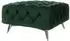 S-Style Möbel Chesterfield Polsterhocker flaschengrüner Samt, Metall, 80x45x80cm