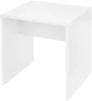 ML-Design Schminktisch-Hocker wei&szlig;, Holz, 40x36x41cm