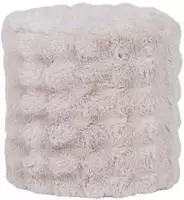 WOOOD Hocker "Olven mit Dream-Flauschbezug und runder Form B 46 x T 46 x H 46...