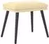 vidaXL Fußhocker Samt cremeweiß 45x29,5x35cm