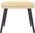 vidaXL Fußhocker Samt cremeweiß 45x29,5x35cm