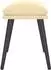 vidaXL Fußhocker Samt cremeweiß 45x29,5x35cm