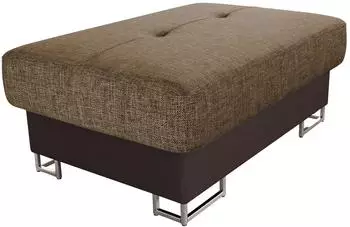 Mirjan24 Cotere Polsterhocker Metallfüße Chrom (Soft 066 + Lux 03)