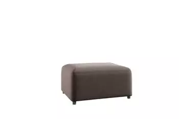Fun Möbel Polsterhocker MEGAN Stoff Salvador, braun (100x45x91cm)