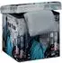 Relaxdays Sitzhocker mit Stauraum, faltbar, New York-Motiv (38cm)
