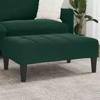 vidaXL Fu&szlig;hocker Dunkelgr&uuml;n 77x55x31 cm Samt