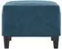 vidaXL Fußhocker blau 60x50x41cm Samt (349302)