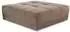 luma-home Polsterhocker XXL Cord, braun/taupe, Federkern, 120x120x39cm (15178)