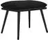 vidaXL Fußhocker schwarz 45x29,5x35cm Stoff und Kunstleder (341521)