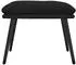 vidaXL Fußhocker schwarz 45x29,5x35cm Stoff und Kunstleder (341521)