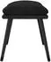 vidaXL Fußhocker schwarz 45x29,5x35cm Stoff und Kunstleder (341521)