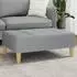 vidaXL Fußhocker Stoff hellgrau 77x55x31cm (4007389)