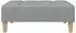 vidaXL Fußhocker Stoff hellgrau 77x55x31cm (4007389)