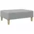 vidaXL Fußhocker Stoff hellgrau 77x55x31cm (4007389)