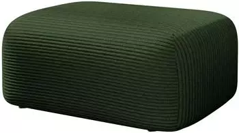 Mirjan24 Piano Polsterhocker Cord, schwarze Füße, 70x55x38cm (Poso 14)