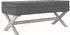 vidaXL Hocker mit Stauraum dunkelgrau 110x45x49cm Stoff (344523)