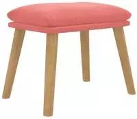 vidaXL Fu&szlig;hocker Rosa 45x29,5x35 cm Samt