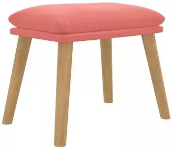 vidaXL Polsterhocker rosa 45x29,5x35 cm, Samt