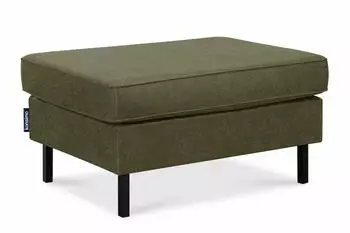 Konsimo Invia Sitzhocker Echtleder, gr&uuml;n, hohe Metallbeine