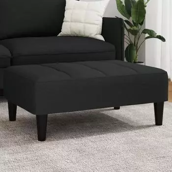 vidaXL Fußhocker Samt schwarz 77x55x31cm (4007369)