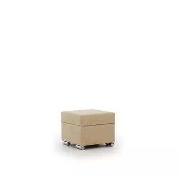 Fun Möbel Canton Polsterhocker mit Stauraum, Stoff Liverpool, beige