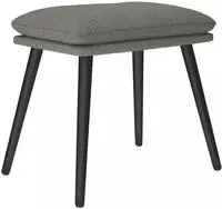 vidaXL Fu&szlig;hocker Hellgrau 45x29,5x35 cm Stoff