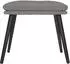 vidaXL Fußhocker hellgrau 45x29,5x35 cm Stoff (341493)