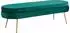 SalesFever Clam Sitzpouf oval, Samt, grün, 142x45x41cm (397268)