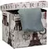 Relaxdays Sitzhocker Paris, faltbar, mit Stauraum, 38x38x38cm