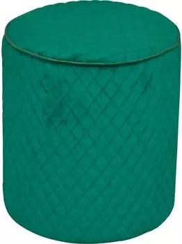 Home Affaire Hocker Samtbezug smaragdgr&uuml;n, 46x47x46cm