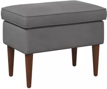 vidaXL Hocker dunkelgrau, Samt, 55x35x41cm (42029996)