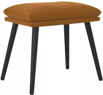 vidaXL Fußhocker braun 45x29,5x35cm Samt (341512)