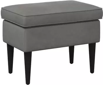 vidaXL Hocker dunkelgrau, Samt, 55x35x41cm (42029989)