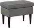 vidaXL Hocker dunkelgrau, Samt, 55x35x41cm (42029989)