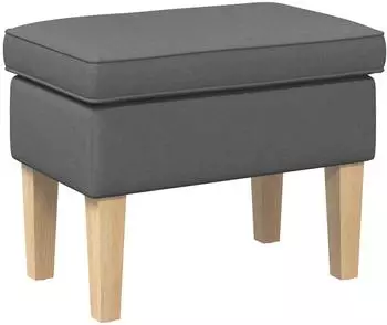 vidaXL Hocker dunkelgrau 55x35x41cm Stoff (42030001)
