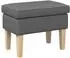 vidaXL Hocker dunkelgrau 55x35x41cm Stoff (42030001)