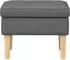 vidaXL Hocker dunkelgrau 55x35x41cm Stoff (42030001)