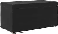 Vidaxl Stool Black 81 X 41 X 40 Cm Velvet And Engineered Wood