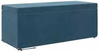 Vidaxl Stool Blue 101 X 41 X 40 Cm Velvet And Engineered Wood