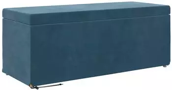 vidaXL Barhocker blau, Samt & Holzwerkstoff, 101x41x40cm (876794)