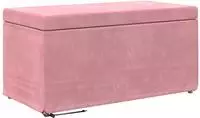 vidaXL Hocker Rosa 81 x 41 x 40 cm Samt und Engineering Holz
