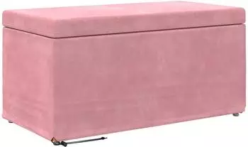 vidaXL Barhocker rosa, Samt & Holz, 81x41x40cm (876783)