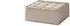 Fun Möbel SANDE Polsterhocker Stoff Alpine Toffee, 90x38x90cm