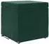 vidaXL Hocker dunkelgrün, Samt, 41x41x40cm (876752)