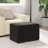 vidaXL Hocker schwarz, Samt und Verbundholz, 61x41x40cm (876769)